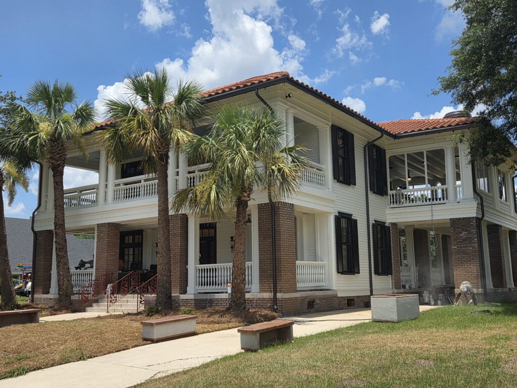 Dave Patton House front under renovations